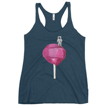 Load image into Gallery viewer, Women's Pink Lollipop Racerback Tank