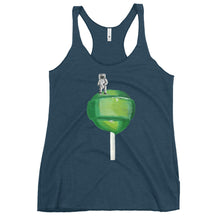 Load image into Gallery viewer, Women's Green Lollipop Racerback Tank