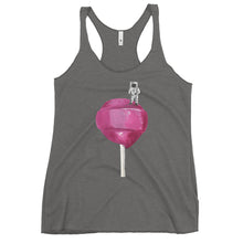 Load image into Gallery viewer, Women's Pink Lollipop Racerback Tank