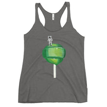 Load image into Gallery viewer, Women's Green Lollipop Racerback Tank