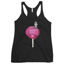 Load image into Gallery viewer, Women's Pink Lollipop Racerback Tank
