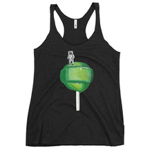 Load image into Gallery viewer, Women's Green Lollipop Racerback Tank