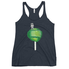Load image into Gallery viewer, Women's Green Lollipop Racerback Tank