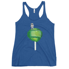 Load image into Gallery viewer, Women's Green Lollipop Racerback Tank