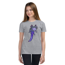Load image into Gallery viewer, Purple Axolotl Youth Short Sleeve T-Shirt