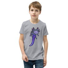 Load image into Gallery viewer, Purple Axolotl Youth Short Sleeve T-Shirt