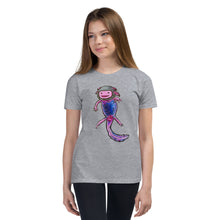 Load image into Gallery viewer, Pink Axolotl Youth Short Sleeve T-Shirt