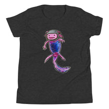 Load image into Gallery viewer, Pink Axolotl Youth Short Sleeve T-Shirt