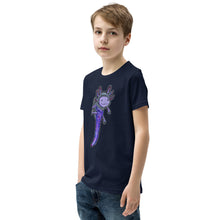 Load image into Gallery viewer, Purple Axolotl Youth Short Sleeve T-Shirt