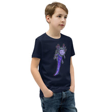 Load image into Gallery viewer, Purple Axolotl Youth Short Sleeve T-Shirt