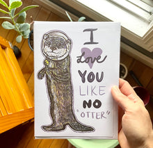 Load image into Gallery viewer, Otter card!
