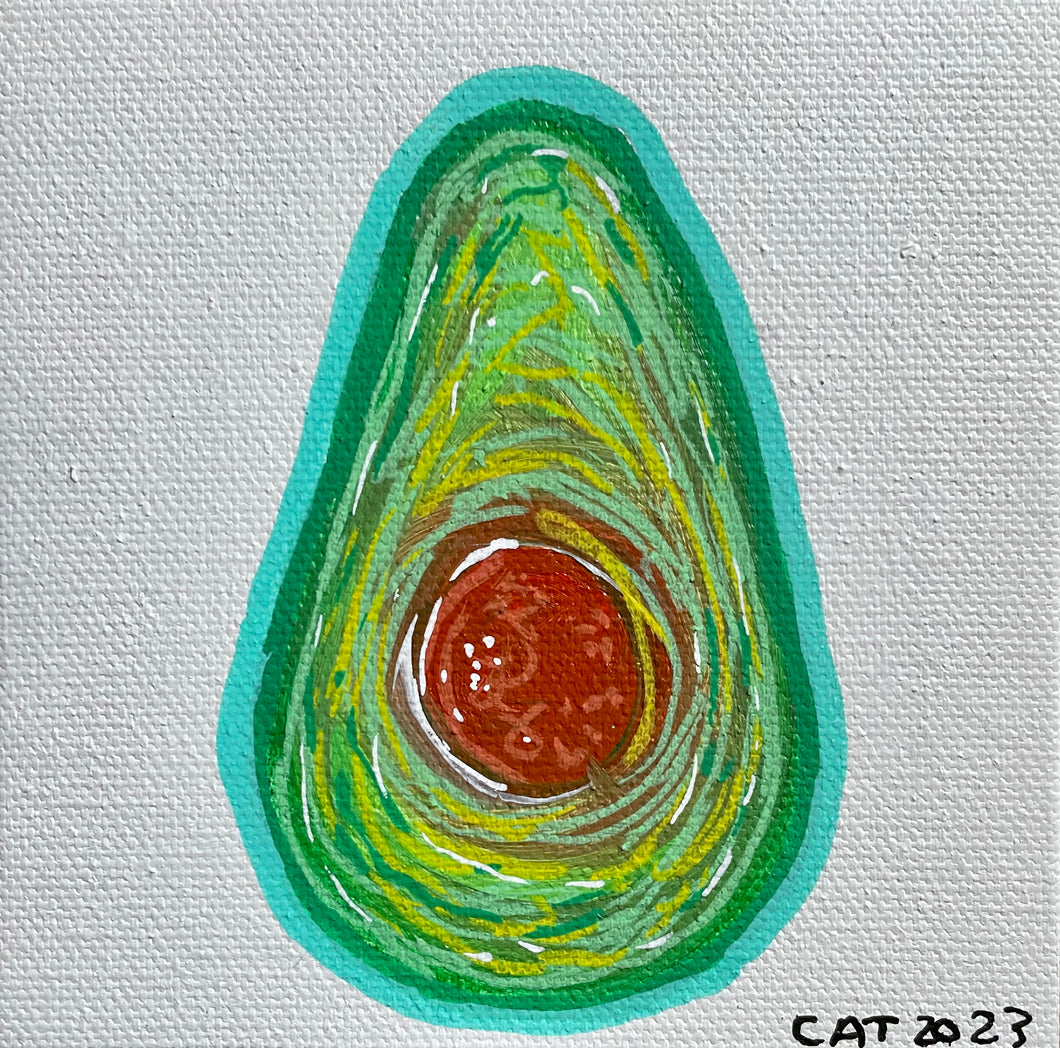 Mini avocado magnet