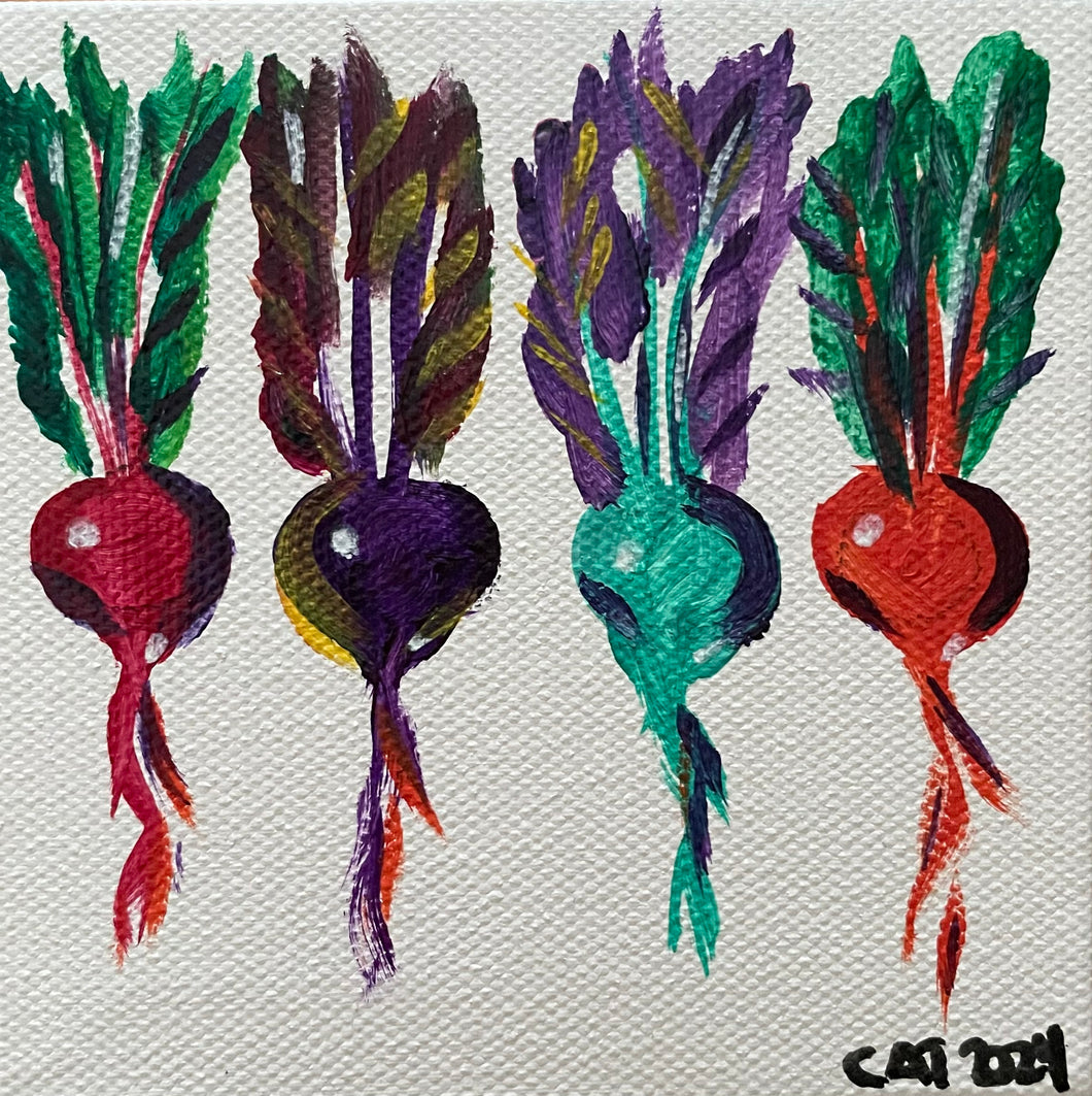 Mini beet magnet