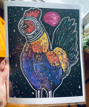Load image into Gallery viewer, Space rooster print!
