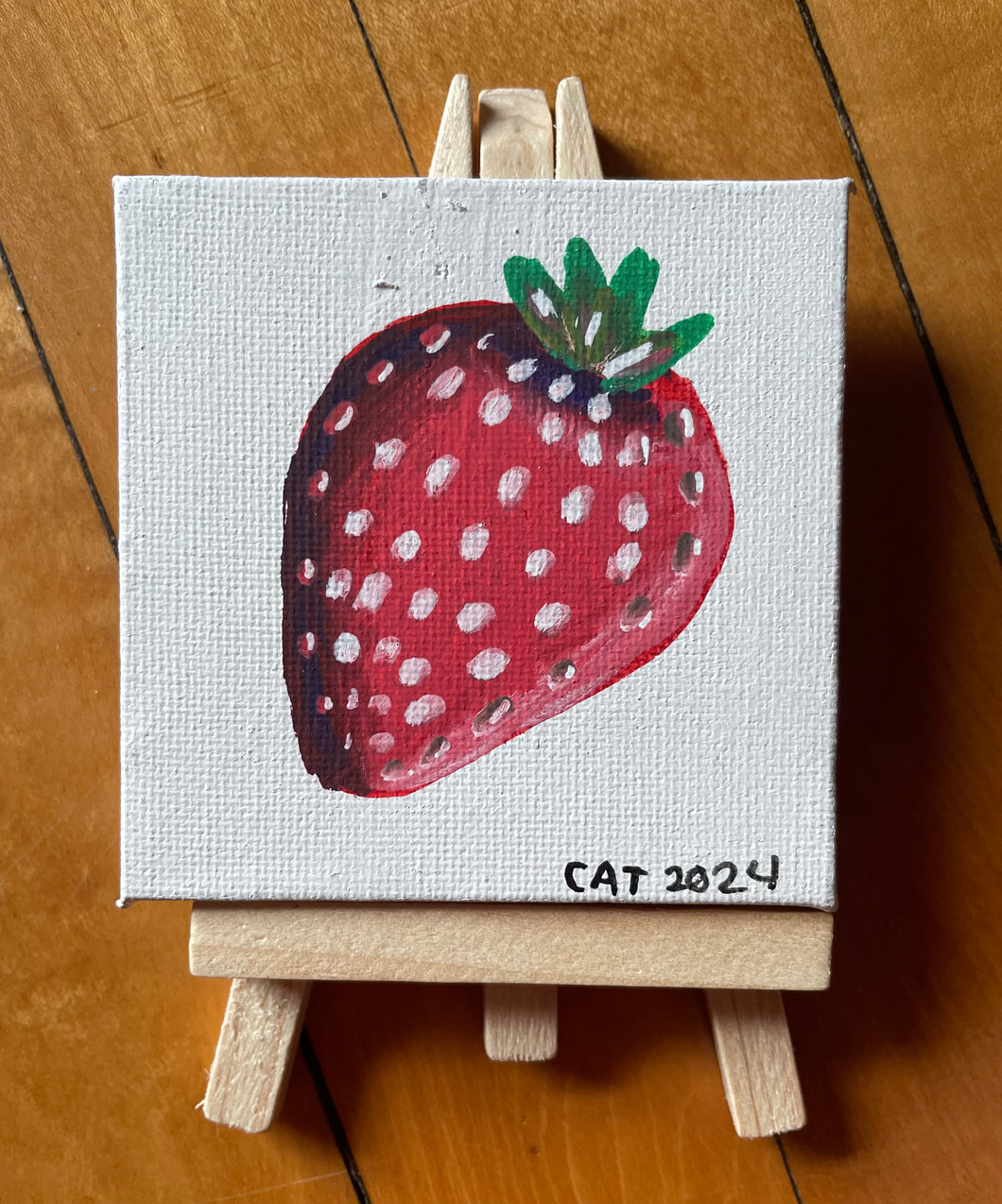 Mini Strawberry painting