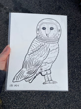 Load image into Gallery viewer, Space owl coloring page!
