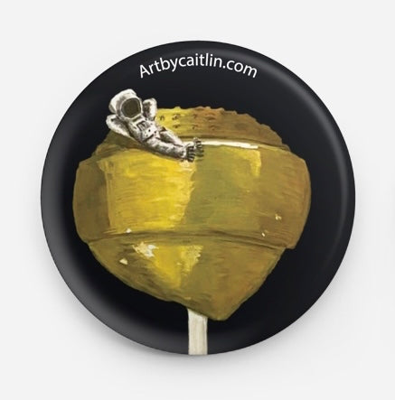 Yellow astronaut buttons