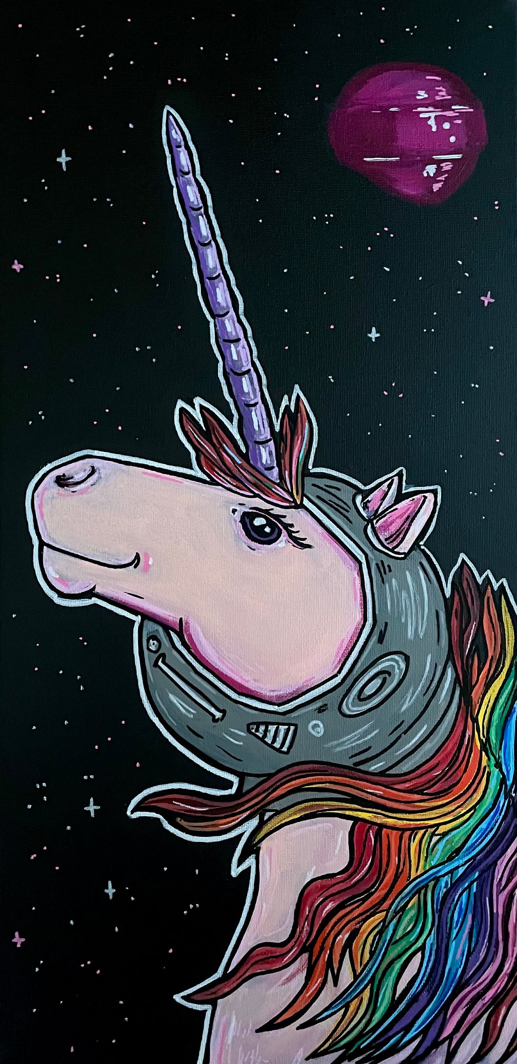 Space unicorn print (v)