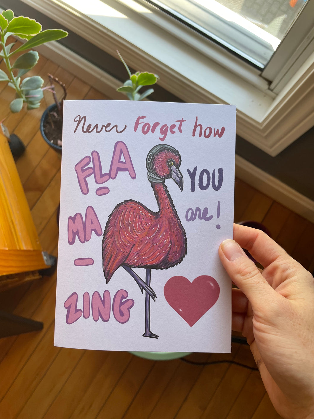 Flamingo card!