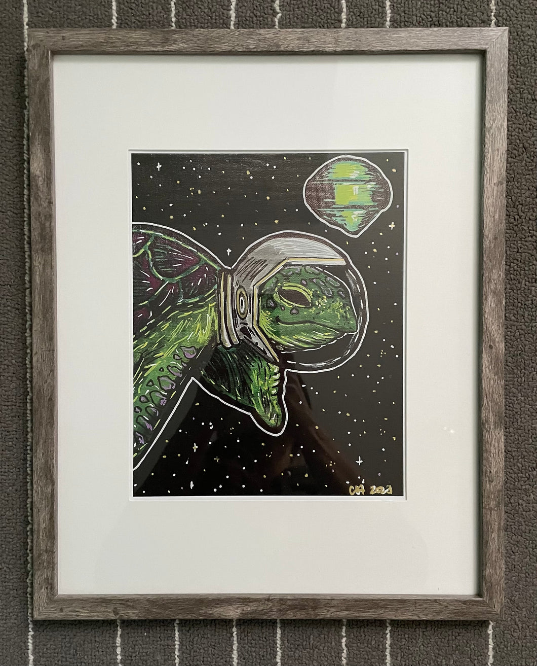 Limited Edition framed Turtle print