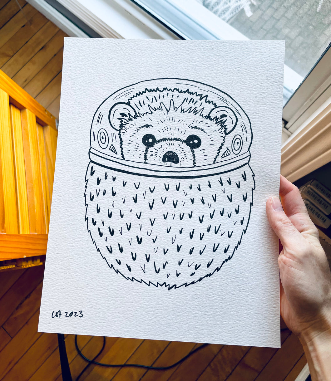 Hedgehog coloring page!