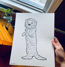 Load image into Gallery viewer, Otter coloring page!
