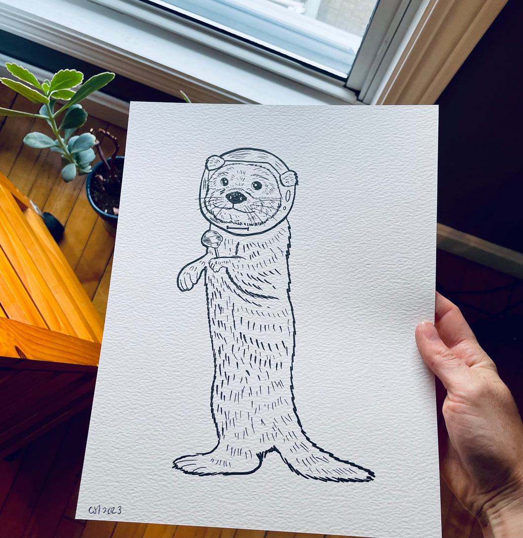 Otter coloring page!
