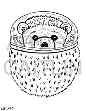 Load image into Gallery viewer, Hedgehog coloring page!
