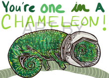 Load image into Gallery viewer, Chameleon card!
