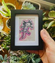 Load image into Gallery viewer, Axolotl mini framed print #2

