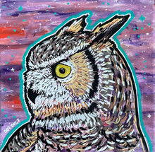 Load image into Gallery viewer, Horn rimmed owl
