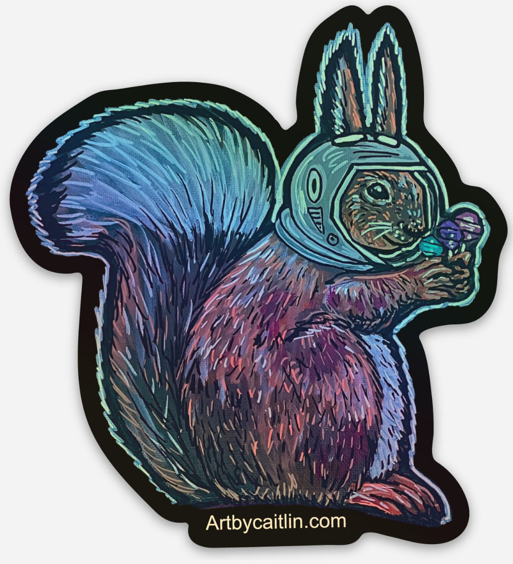 Space Squirrel sticker