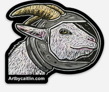 Load image into Gallery viewer, Space goat sticker
