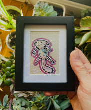 Load image into Gallery viewer, Axolotl mini framed print #1
