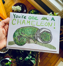 Load image into Gallery viewer, Chameleon card!
