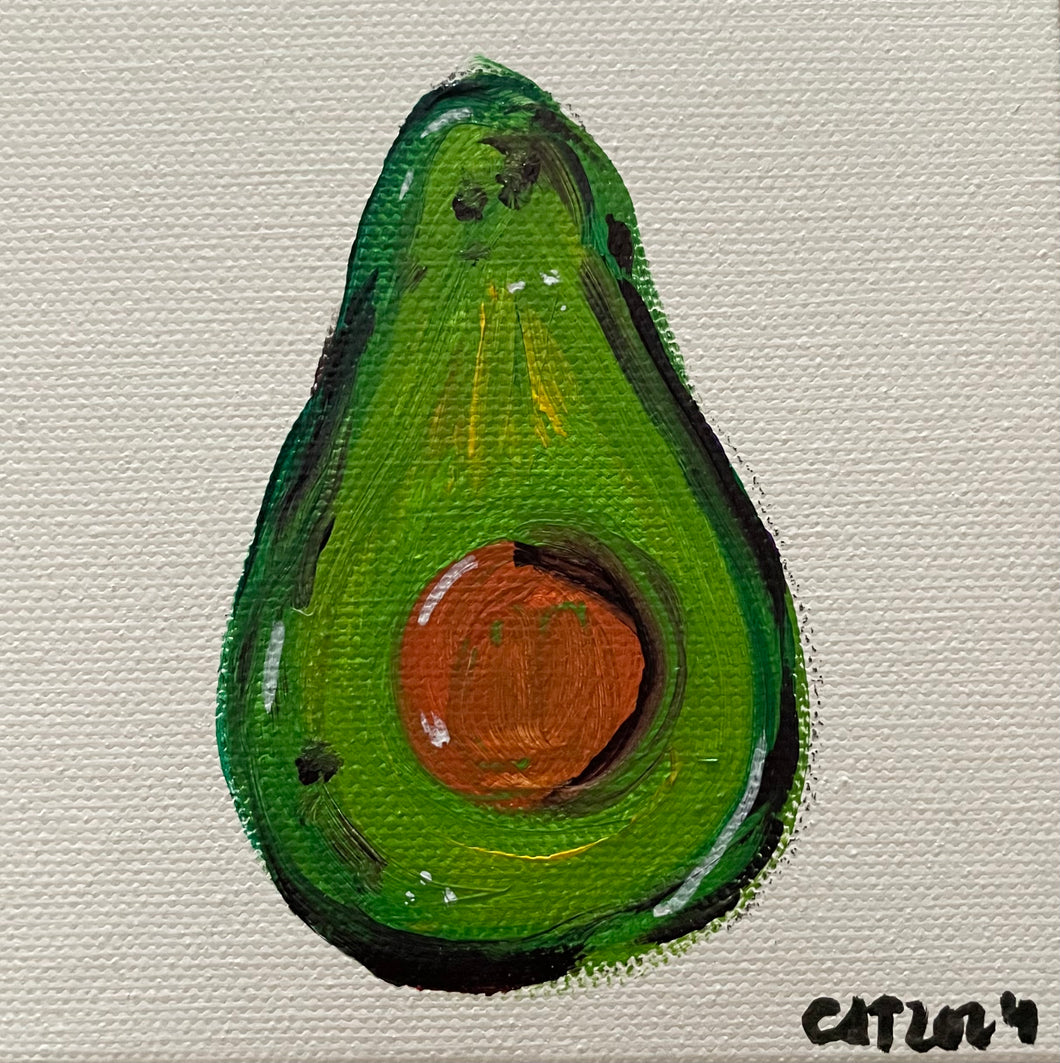 Mini avocado magnet