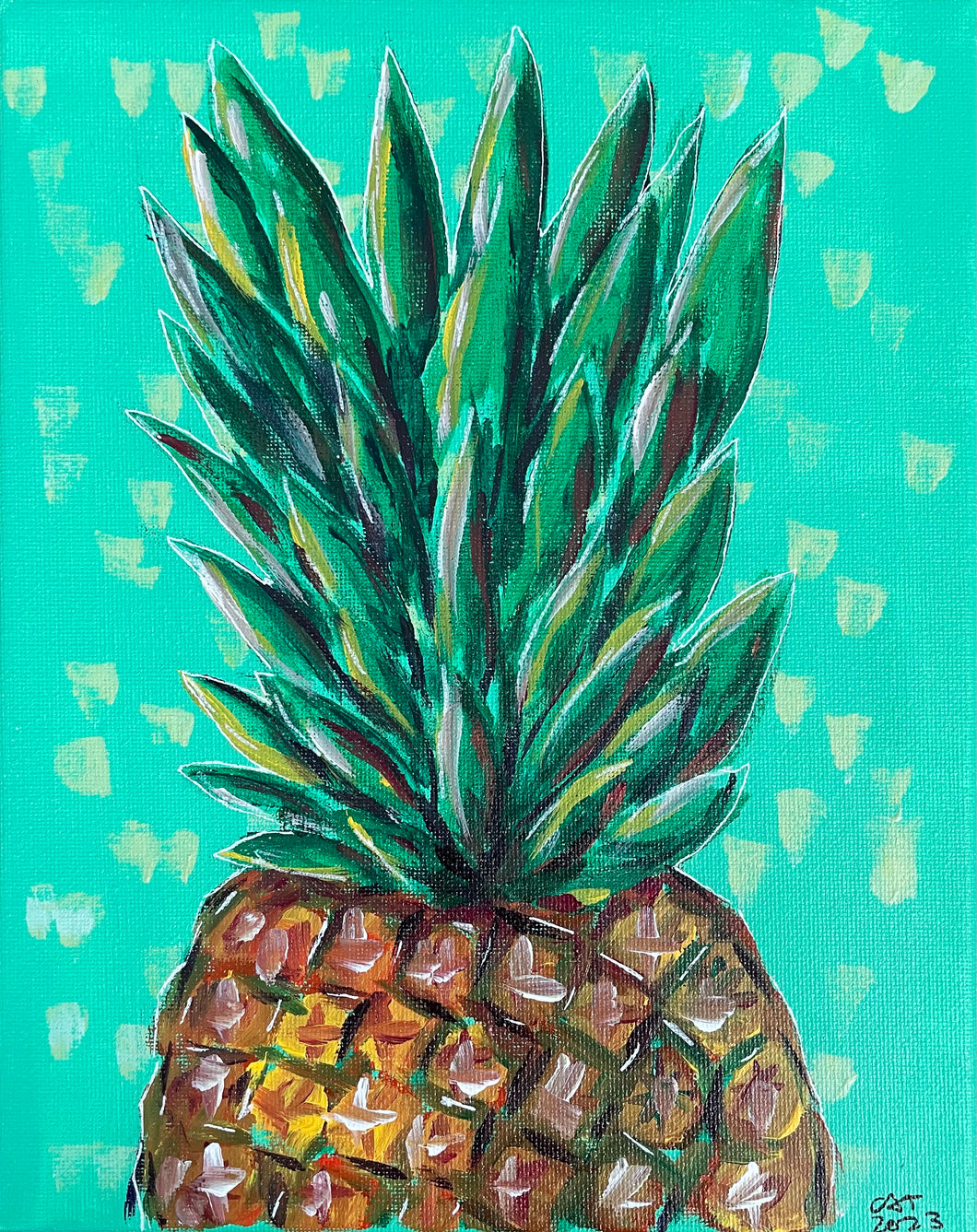 Small Pineapple painting