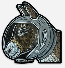 Load image into Gallery viewer, Space donkey sticker
