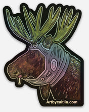 Load image into Gallery viewer, Space moose sticker
