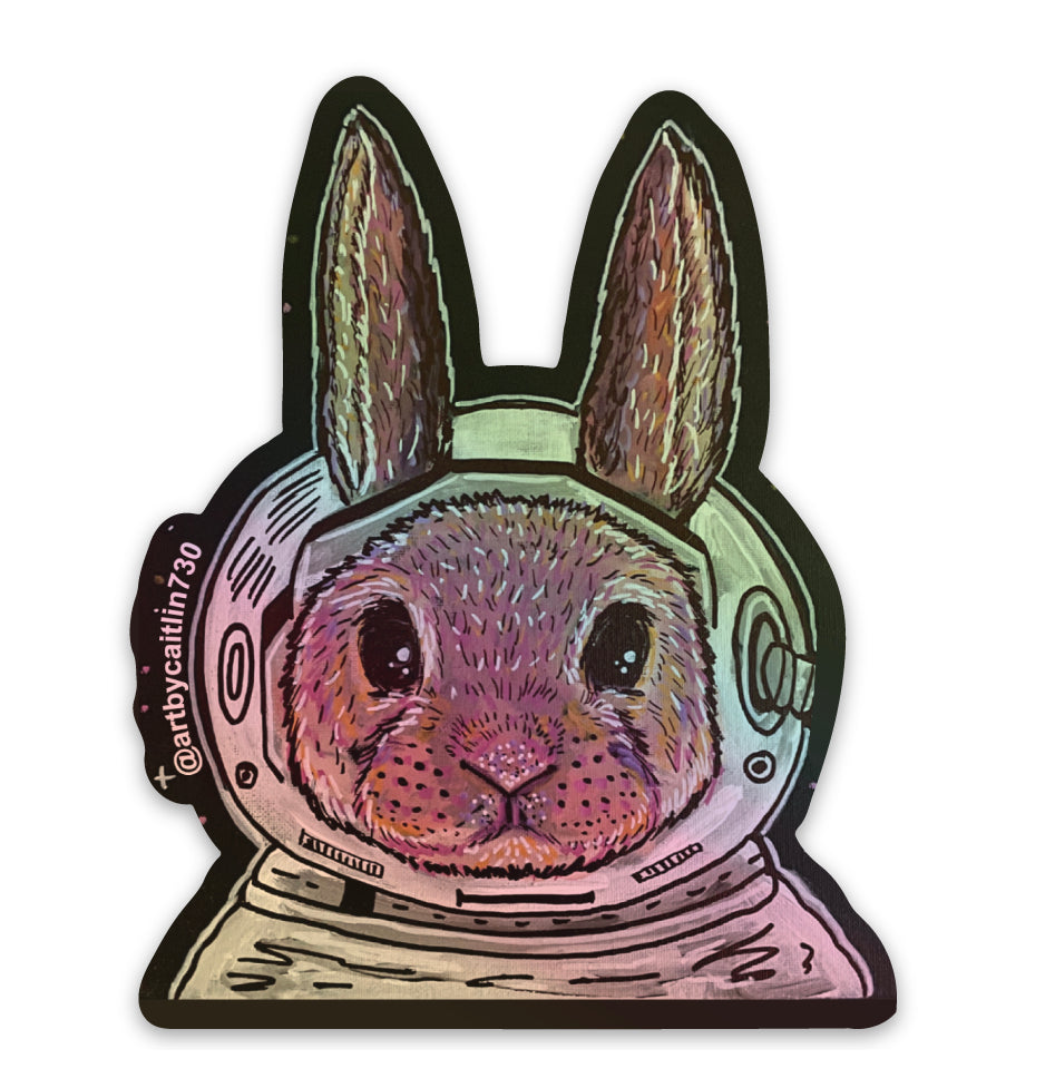 Bunny Astronaut Sticker