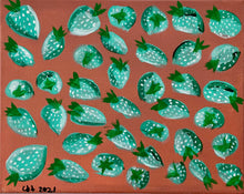 Load image into Gallery viewer, Mint Green Strawberries Painting
