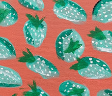Load image into Gallery viewer, Mint Green Strawberries Painting
