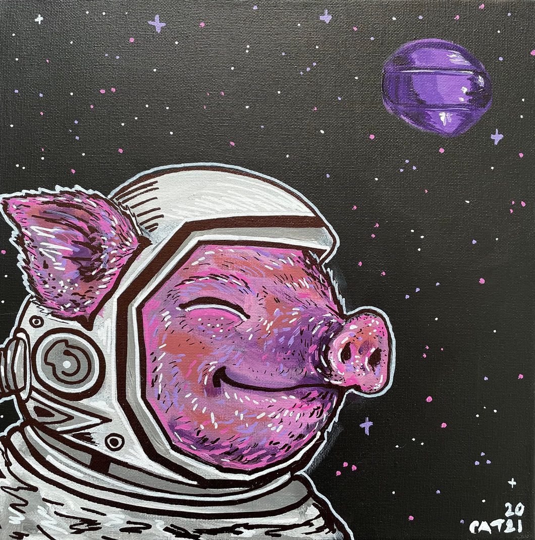 Pig Astronaut Print