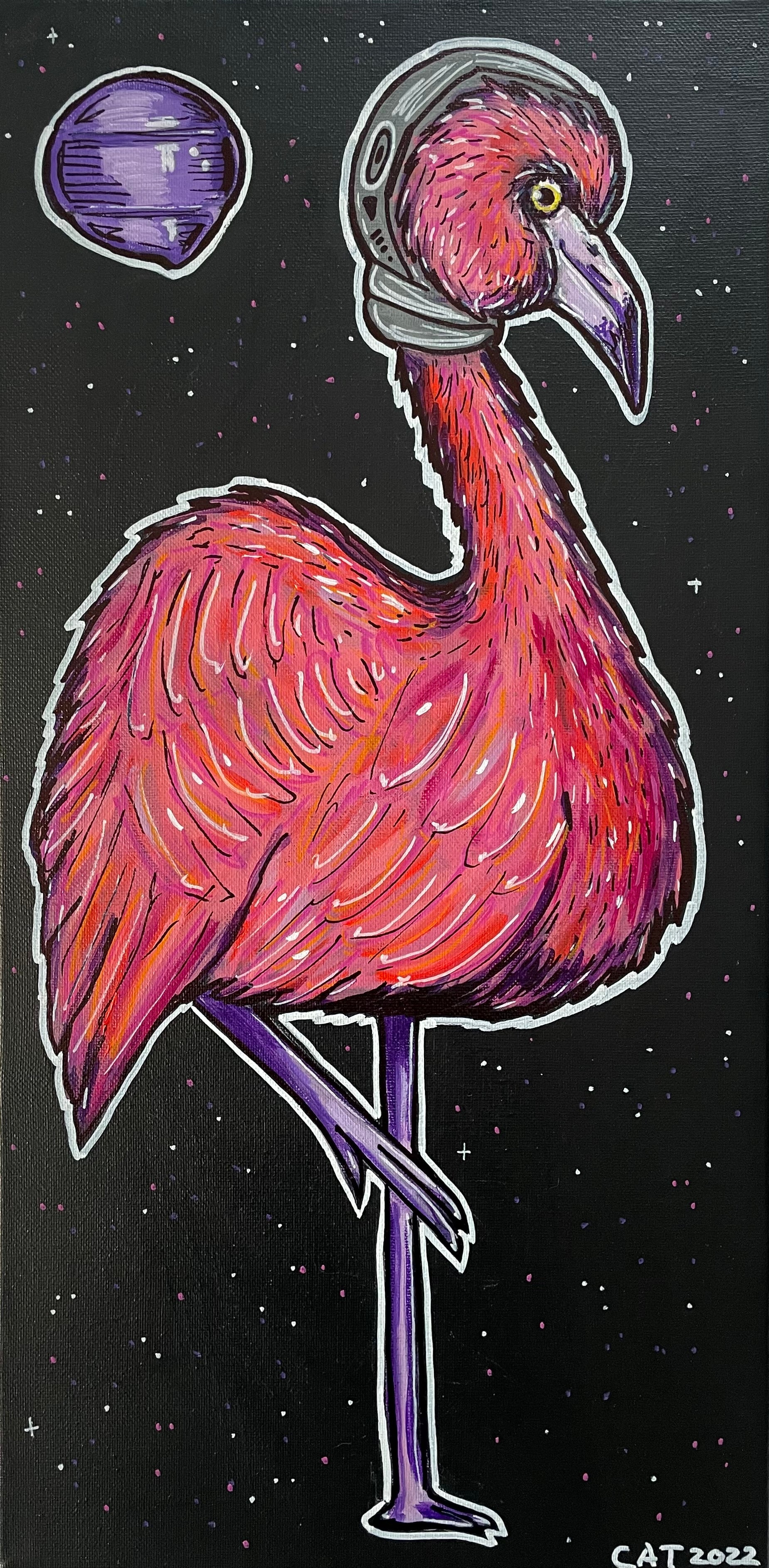 Flamingo print