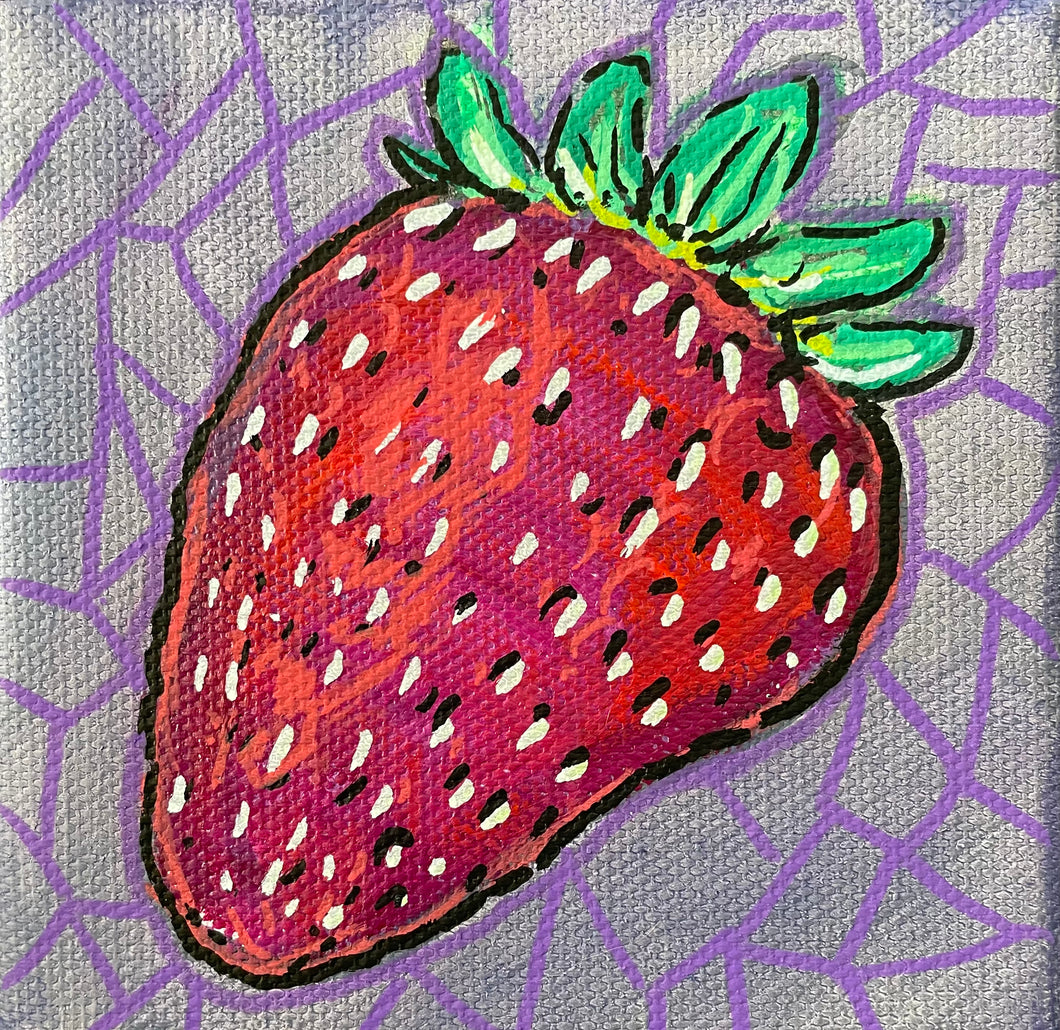 Strawberry painting