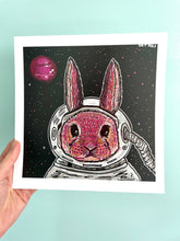 Load image into Gallery viewer, Bunny-stronaut print
