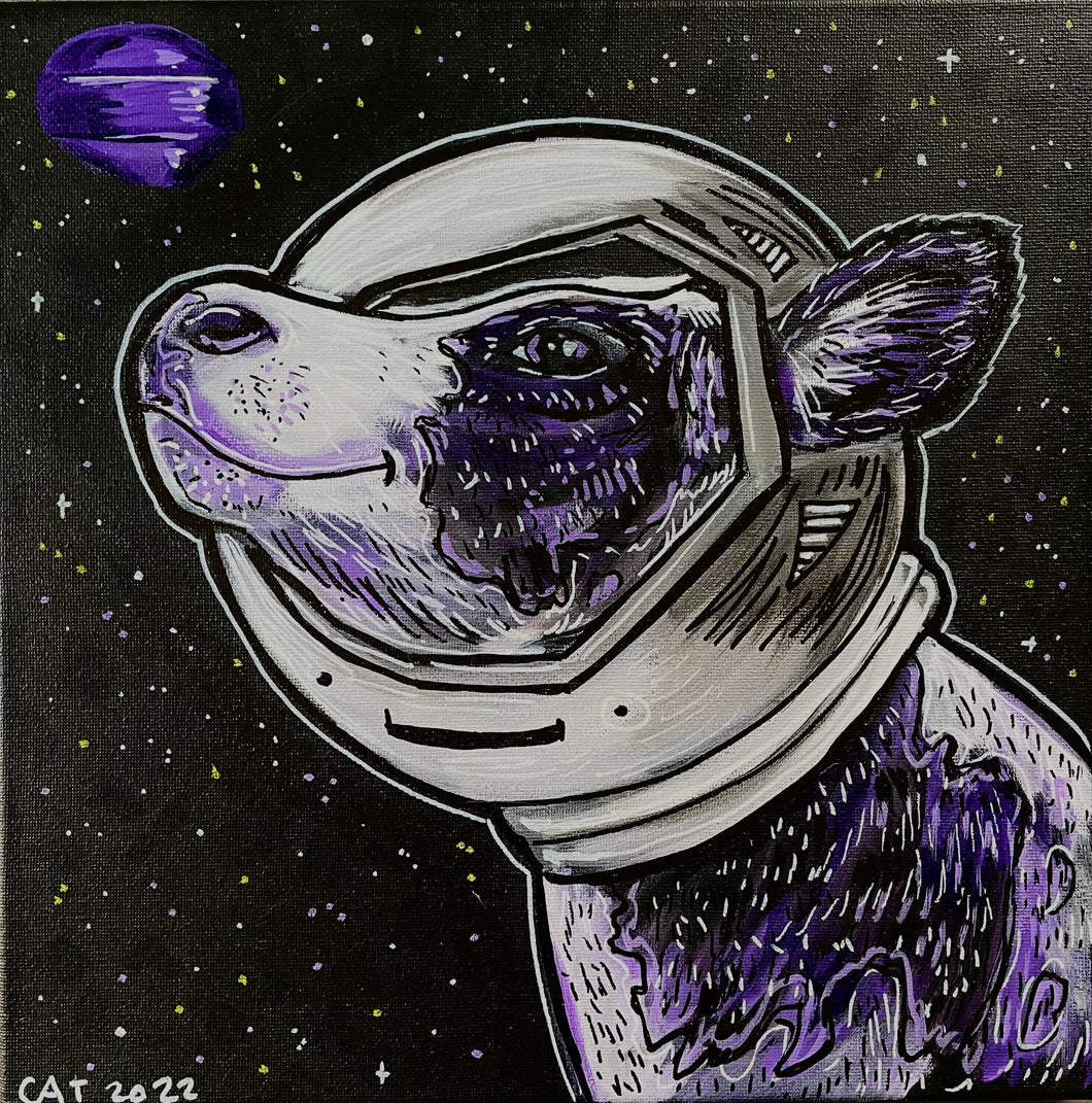 Space cow print