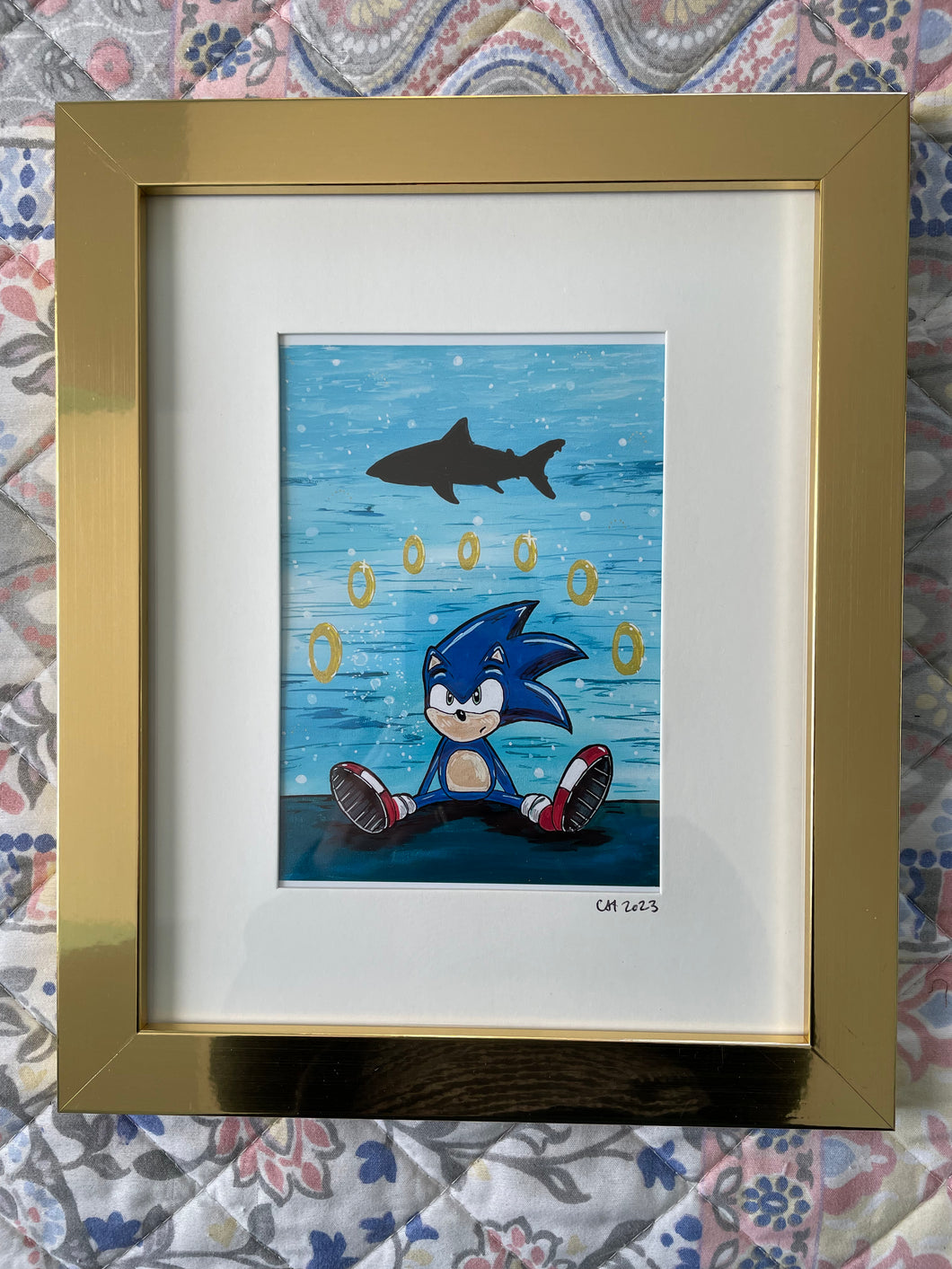 Limited edition framed print Watch out Sonic