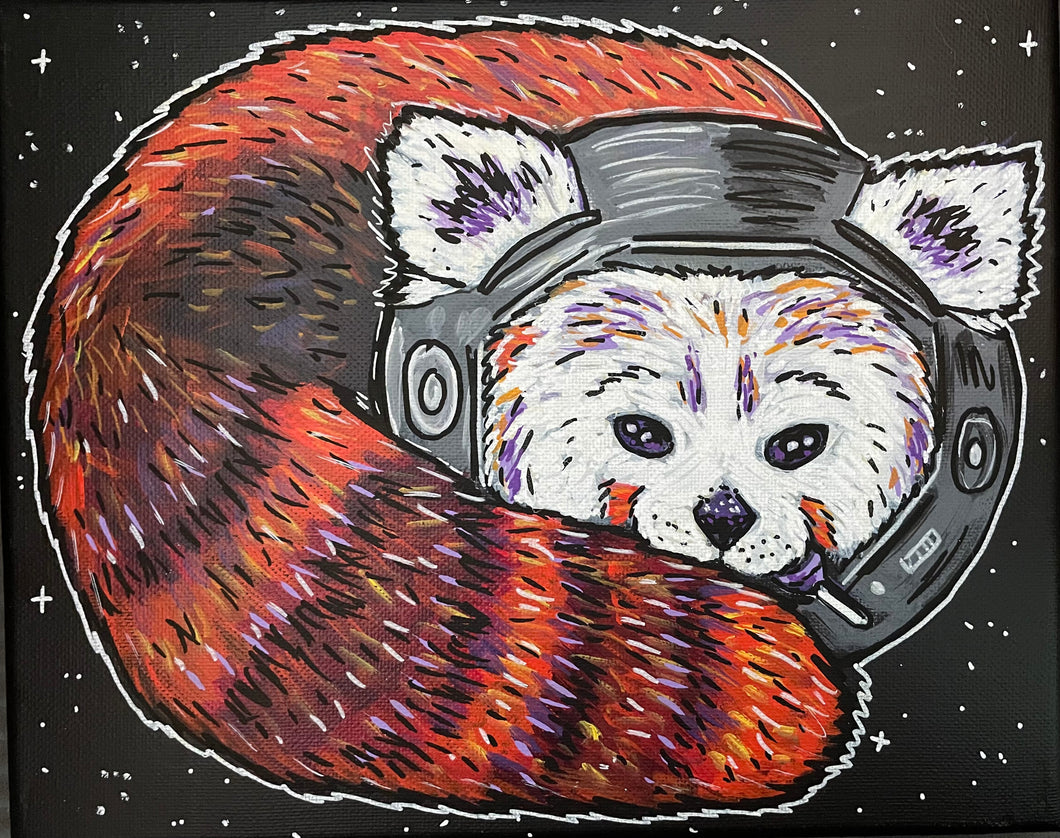 Red panda print
