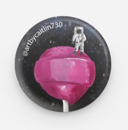 Pink Lollipop Buttons